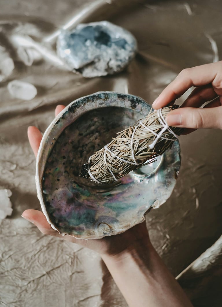 Ritual using sage