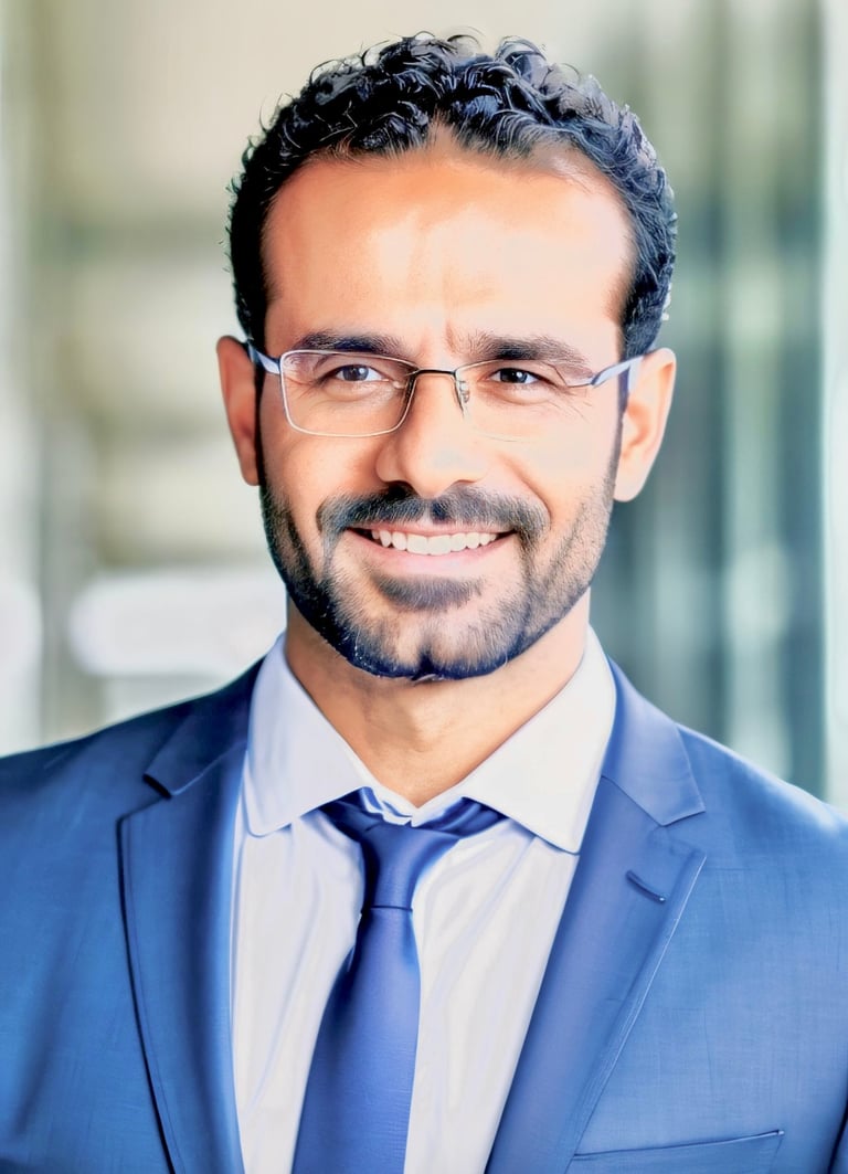 A portrait of trainer Fadi Elghattis