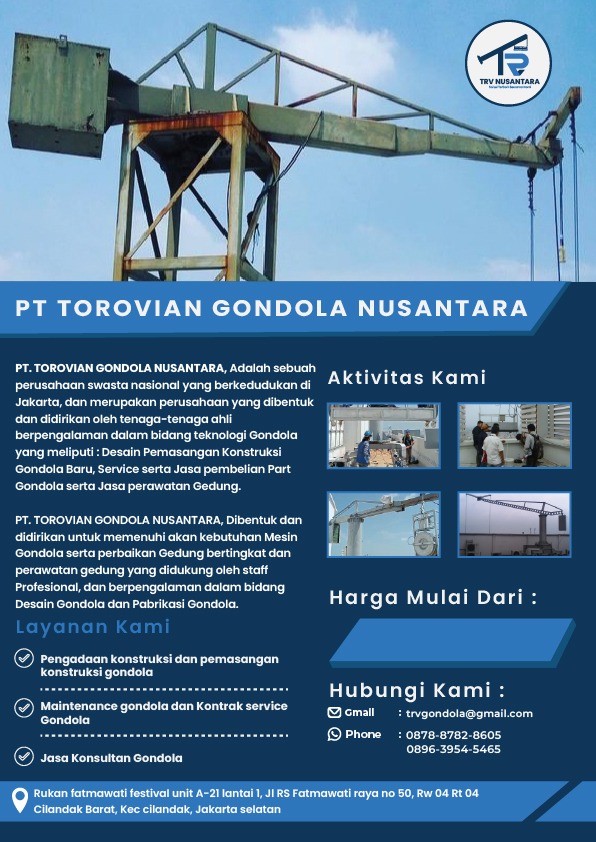 brosur TRV Gondola