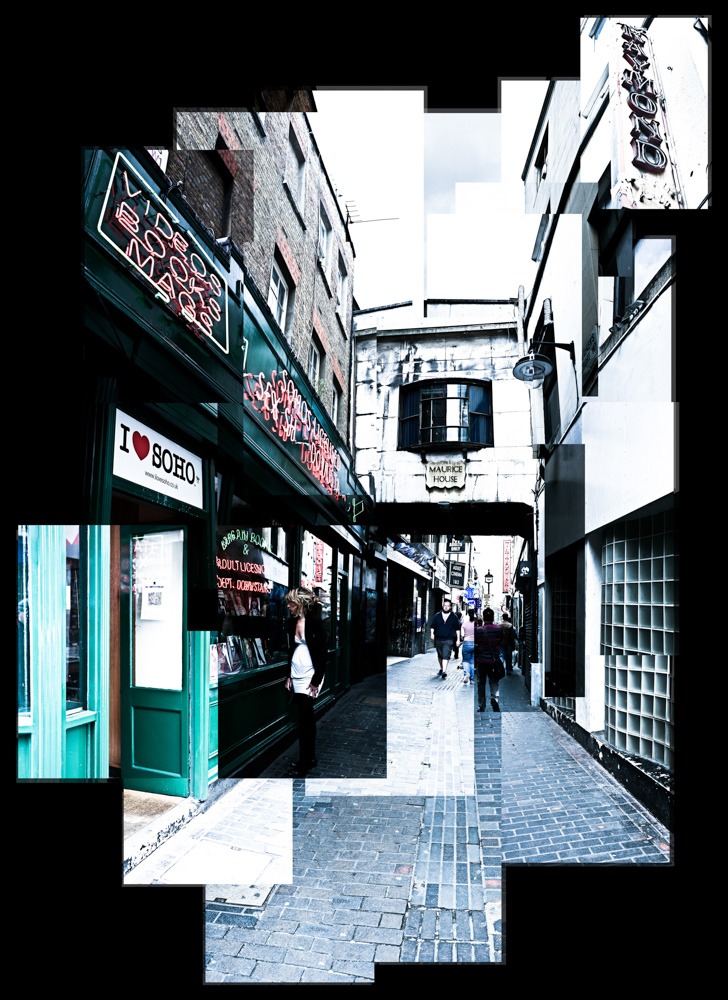 A gigantic joiner photo composition of Soho