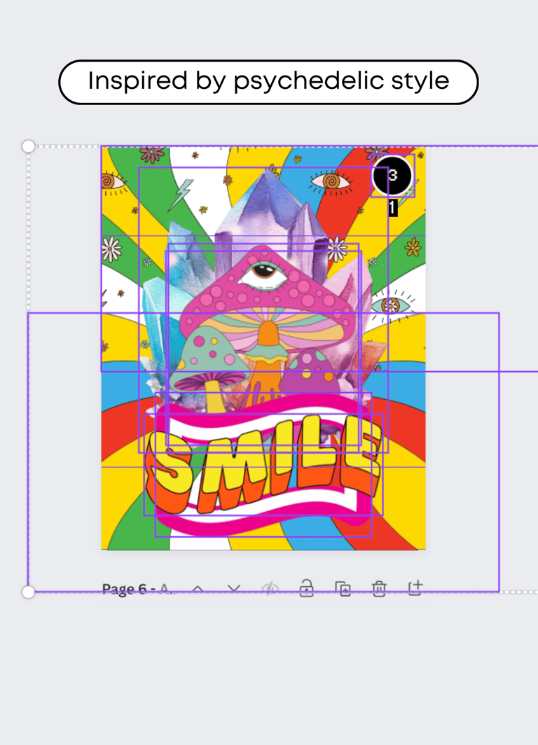 Creating Psychedelic Designs in Canva
