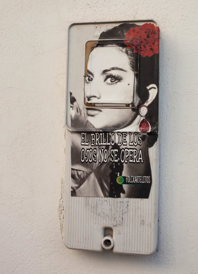 El arte callejero disfruta de la cultura jerezana e incluye a Lola Flores en su arte.