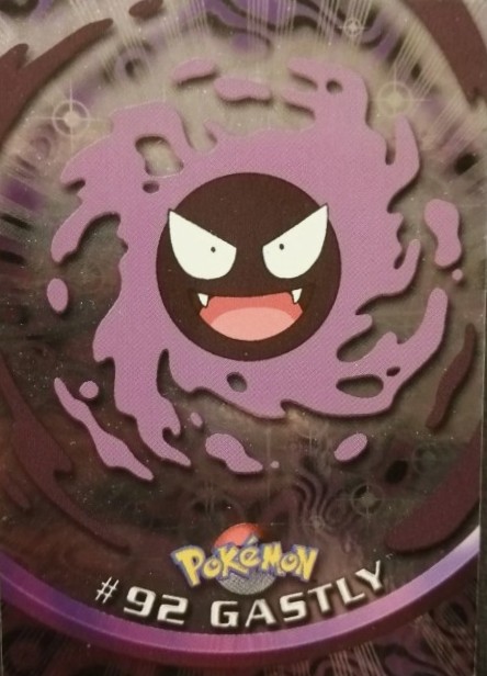 92 Gastly Topps Pokémon series 2 us silver foil