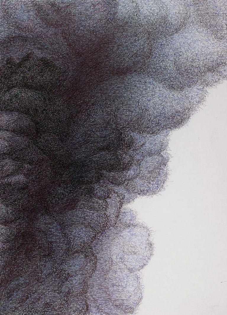 dessin abstrait bic 4 couleurs