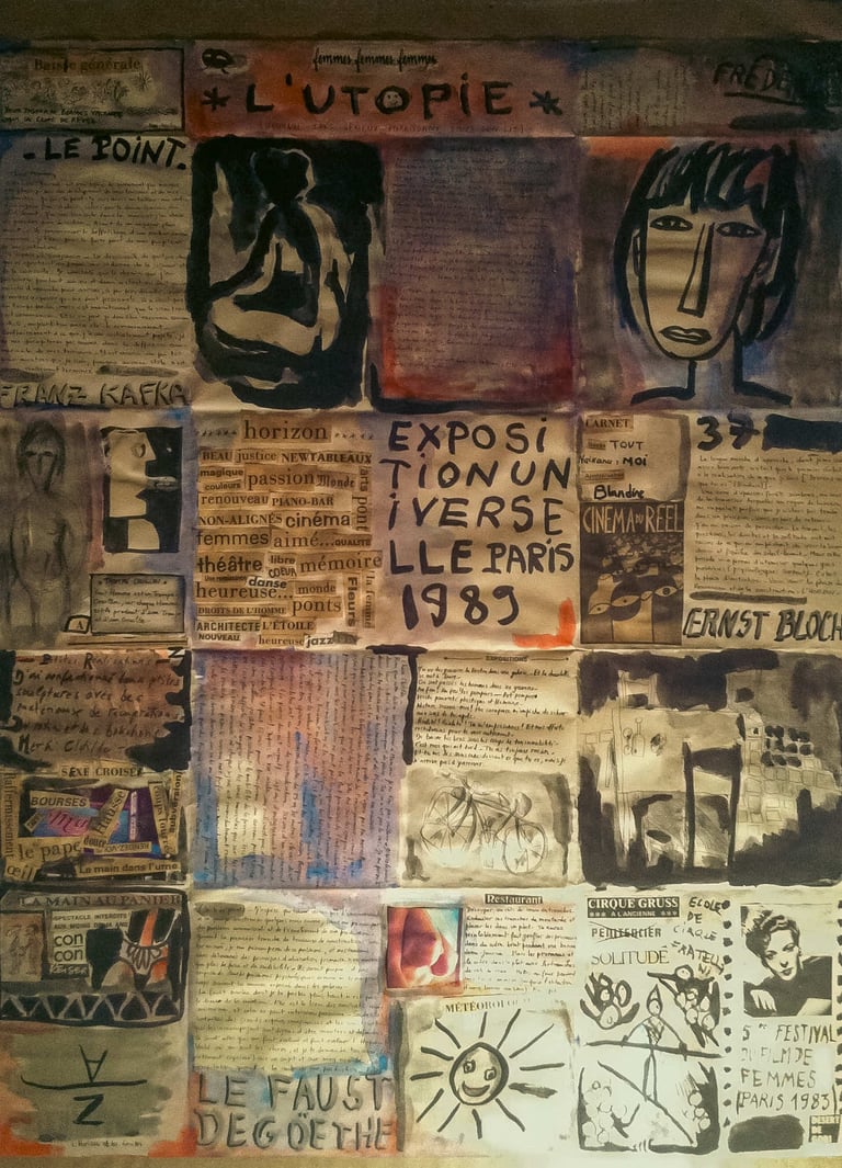 Dessins et collages Frédéric Vacher