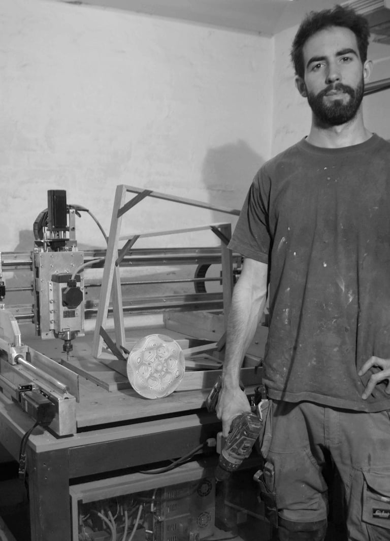 sancho sculpture en el taller