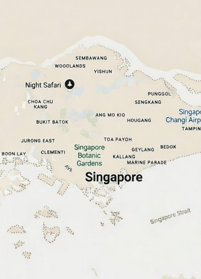 Map of Singapore