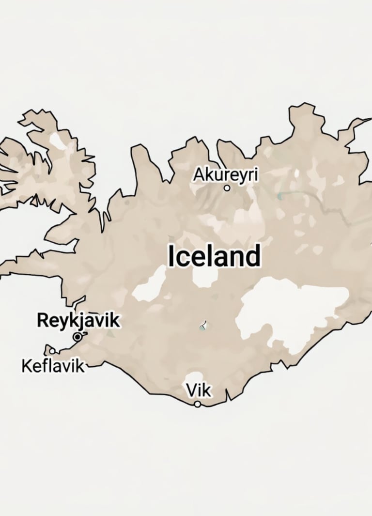 Map of Iceland