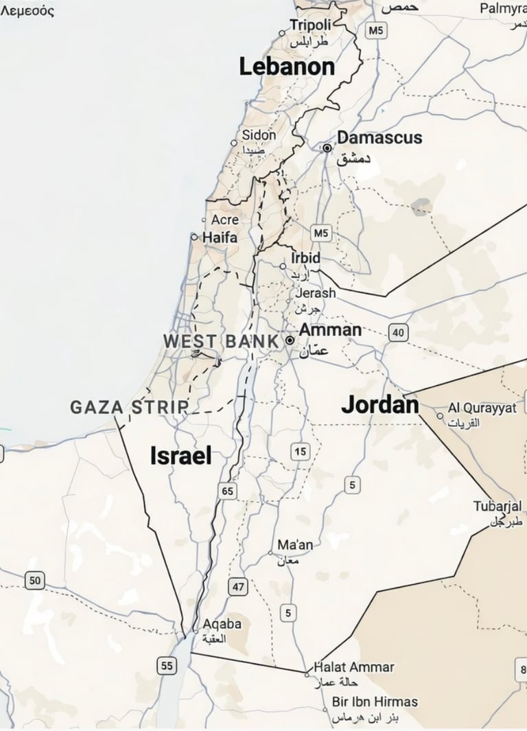 Map of Israel