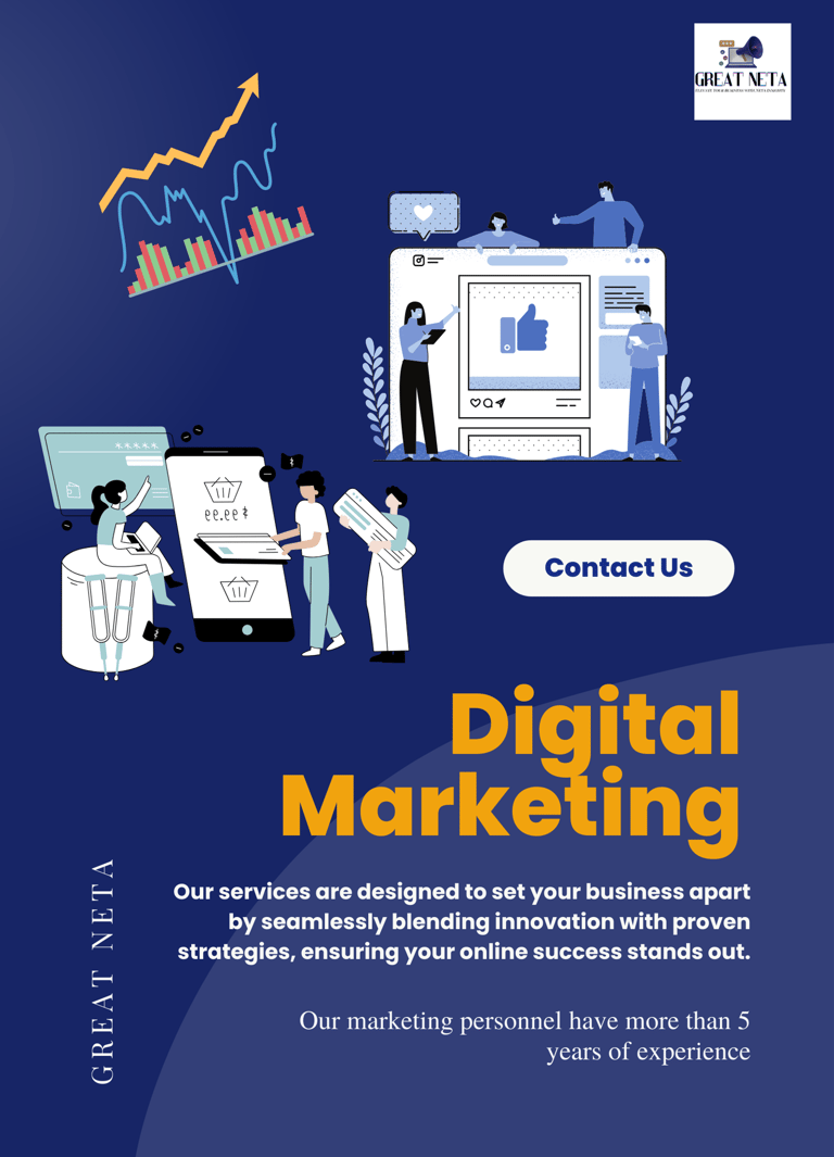 a digital marketing flyer for a digital marketing company
