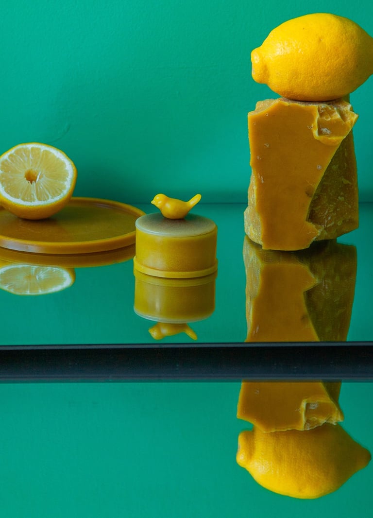 Bičių vaško gaminiai. Bičių vaškas. Vaškinė druskinė. Užpelkių medus