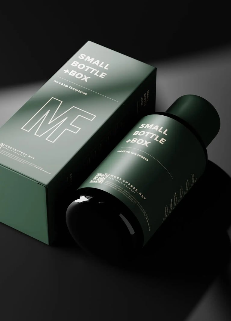 Maža dėžutė su spauda