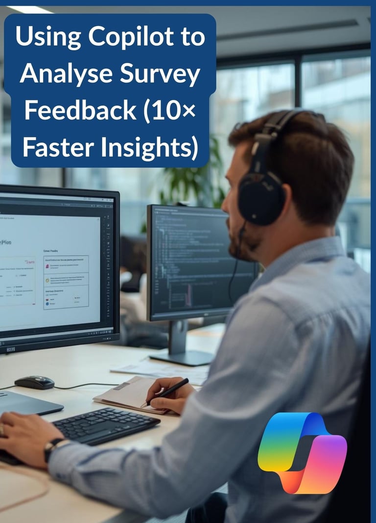 sing Copilot to analyse survey feedback and surface themes