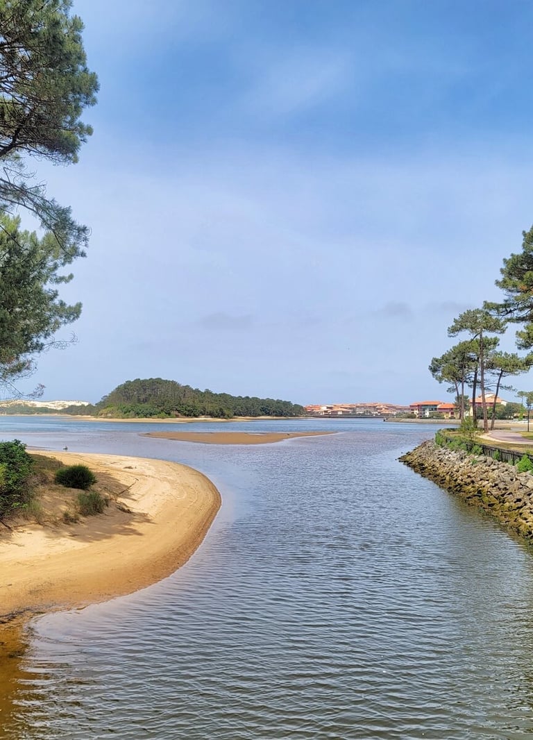 Photo du lac Marin dans les Landes