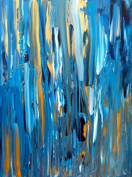 Dancing lights - Tableau art abstrait - art contemporain - acrylique sur toile