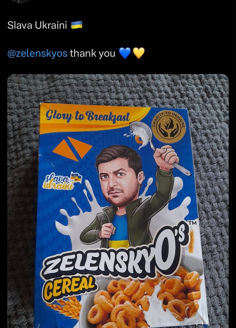 Zelenskyos cereal. ZelenskyO's Cereal. 