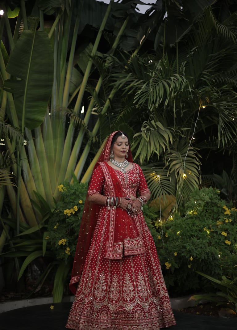 Glass Skin Bridal Makeup India-No-Makeup Makeup Look for Brides-Pastel Lehenga Makeup Ideas vadodara