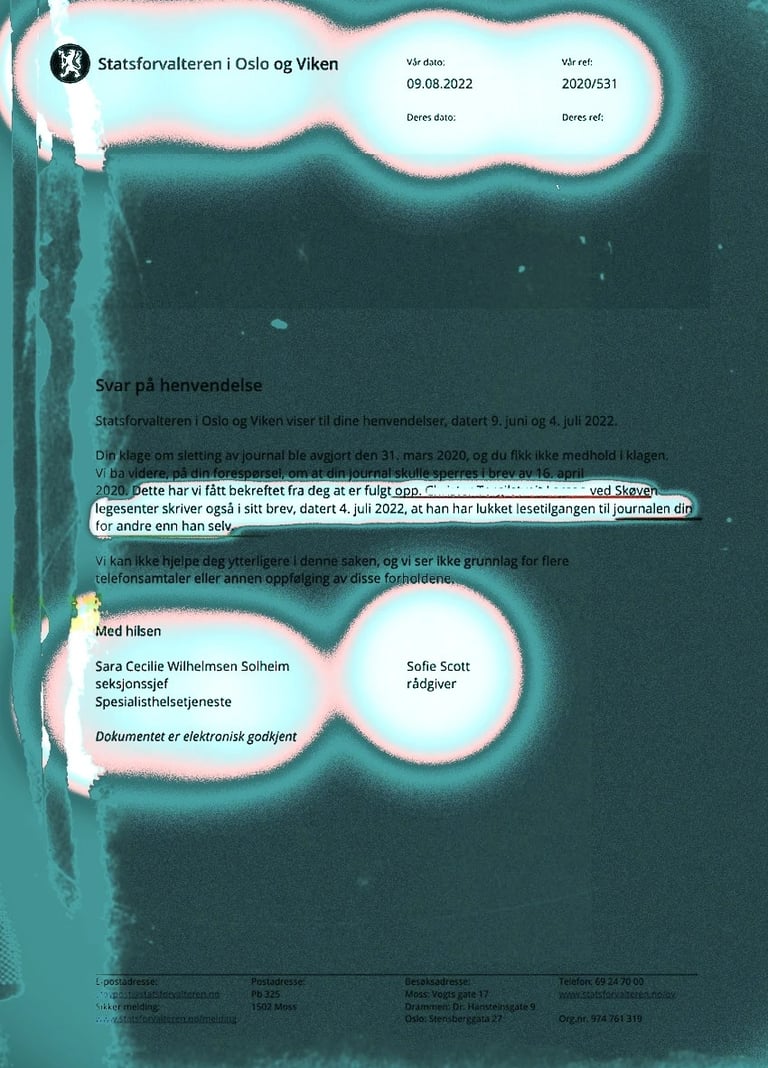 Sofie Kalland Scott, Sara Cecilie Wilhelmsen Solheim, Connie Lien, Hanne Fisknes, Statsforvalteren