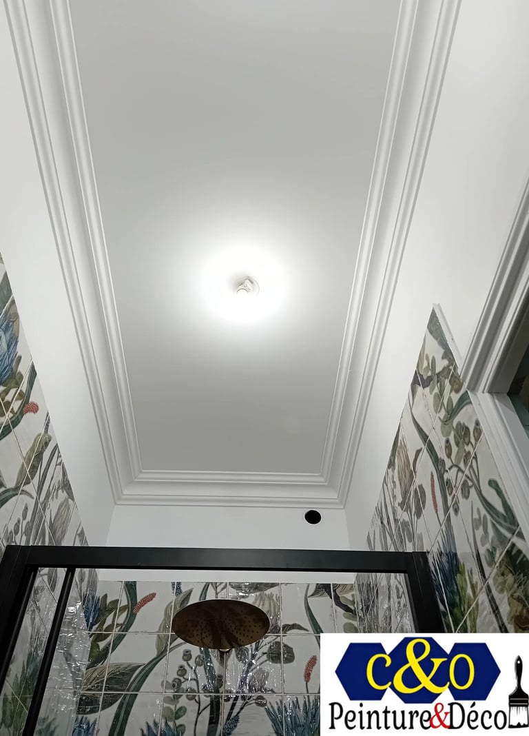 décoration pose de corniche au plafond