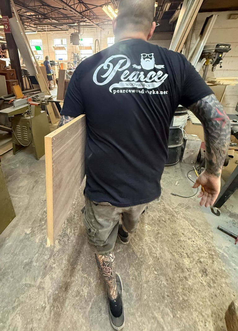 Master craftsman working in a Detroit, MI based woodshop.