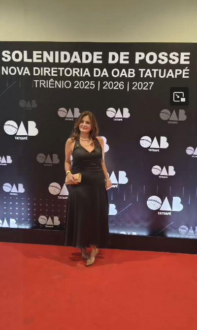 Dra. Giseli Passador na solenidade de posse da diretoria OAB Tatuapé