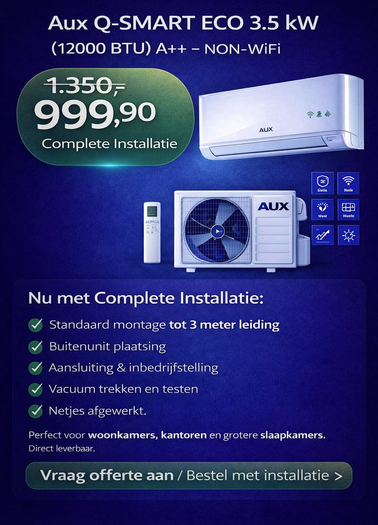 Naast airconditioning zijn wij gespecialiseerd in loodgieterswerk, elektra installaties en duurzame