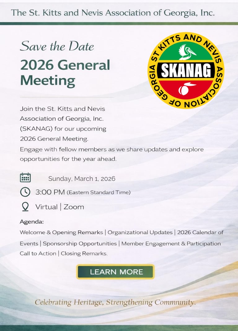 SKANAG 2026 Calender of Events