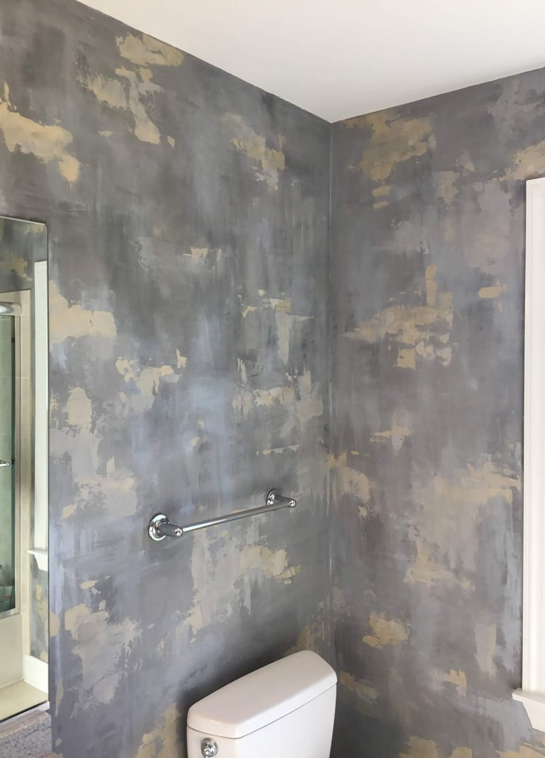 metallic plaster wall finish by Marcine in Somerset County, NJ