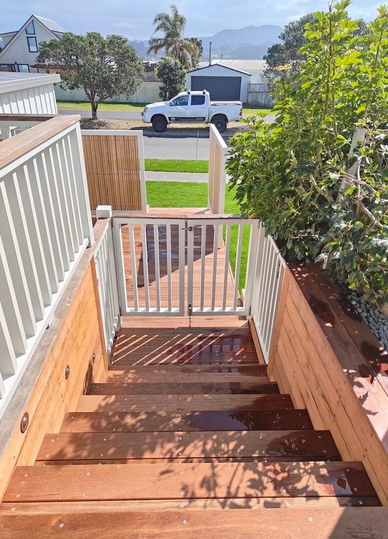 New wooden stairs Omaha - CHR Builders