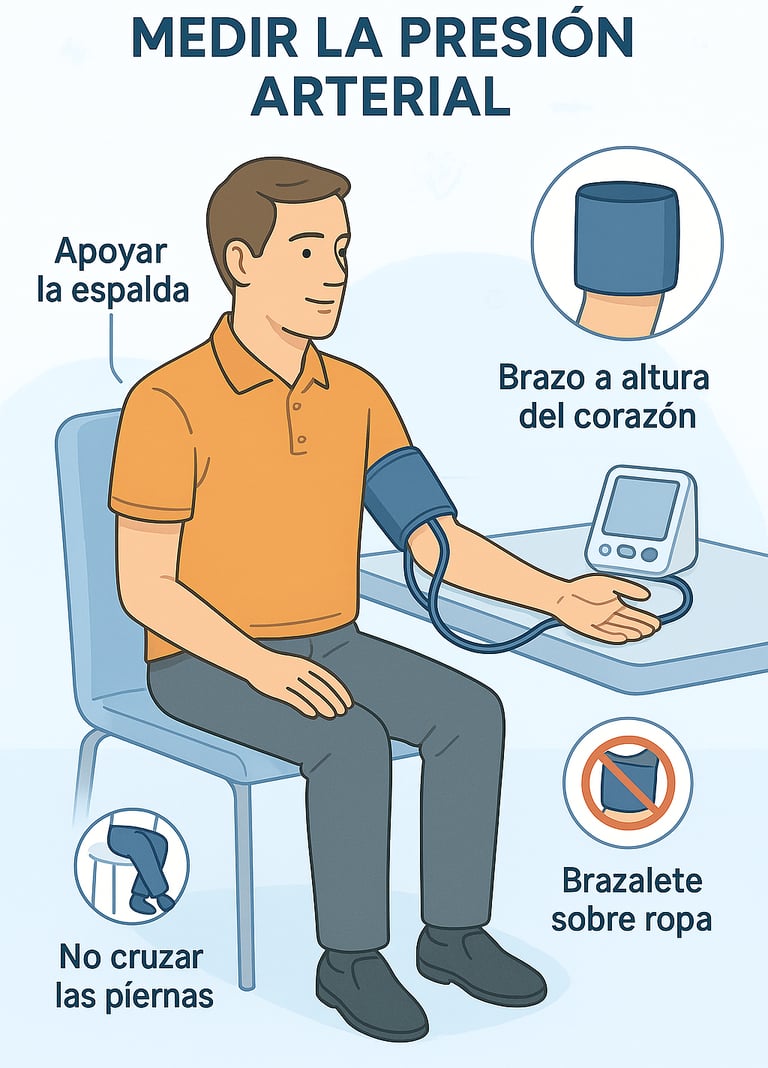 tutorial para la correcta toma de presión arterial en casa.