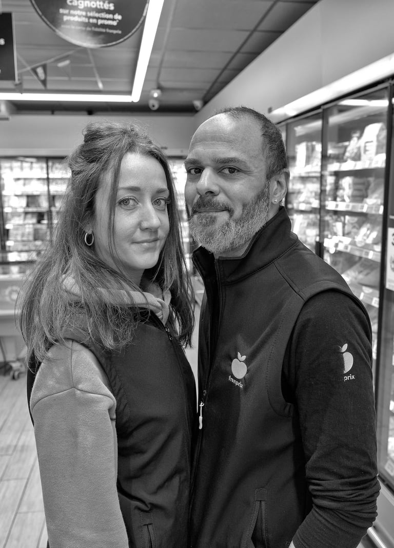 Portrait Anne-Sophie Dubois et Grégory Jean-Charles — Franprix Côte Bleue