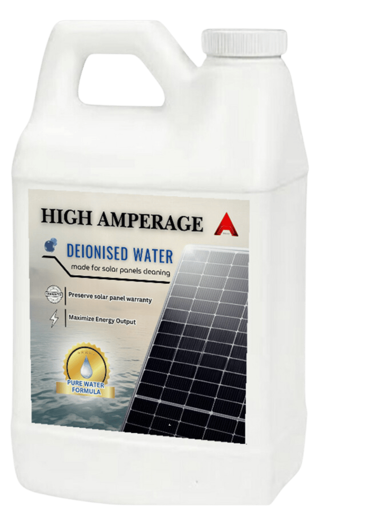 deionised water for solar panel
