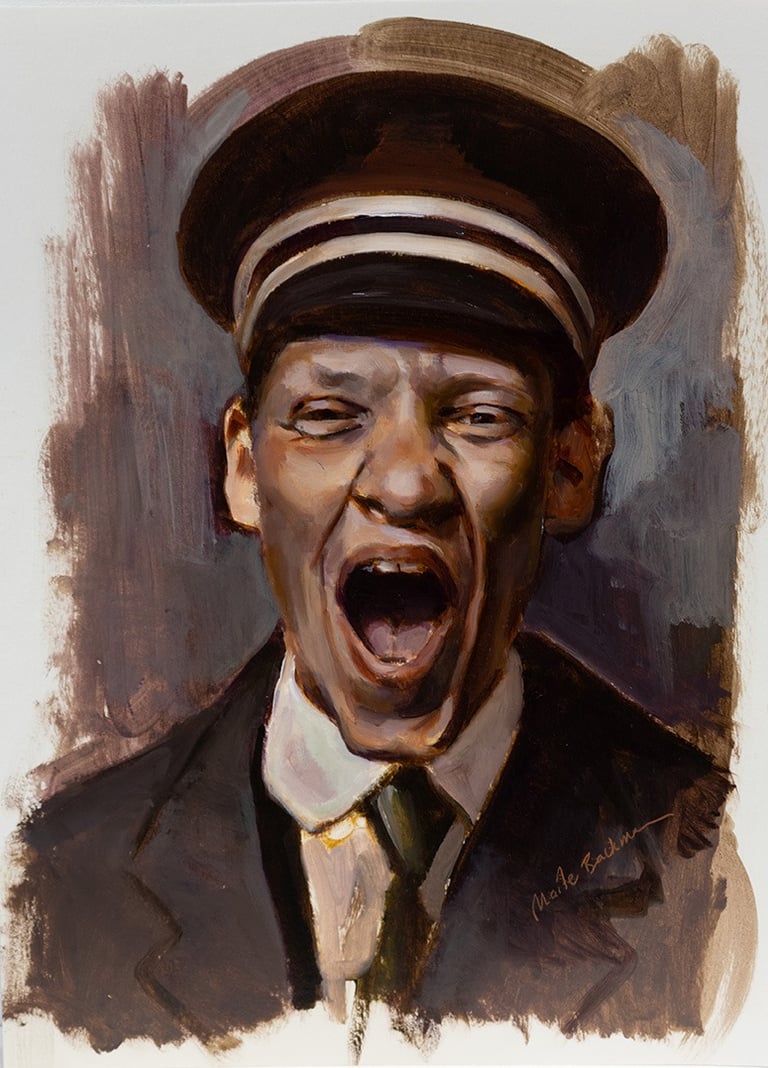 Óleo sobre tabla. Obra plástica de Maite Backman