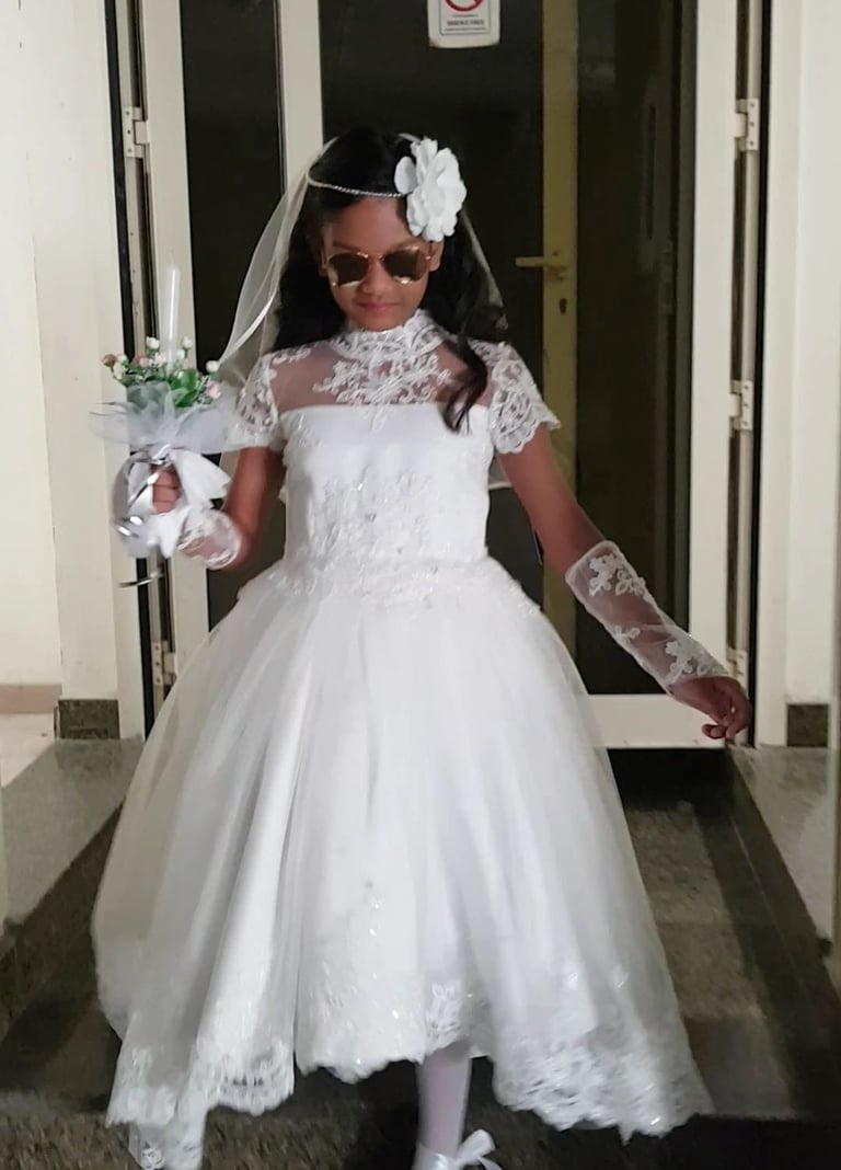 beautiful dress little bride communion dress