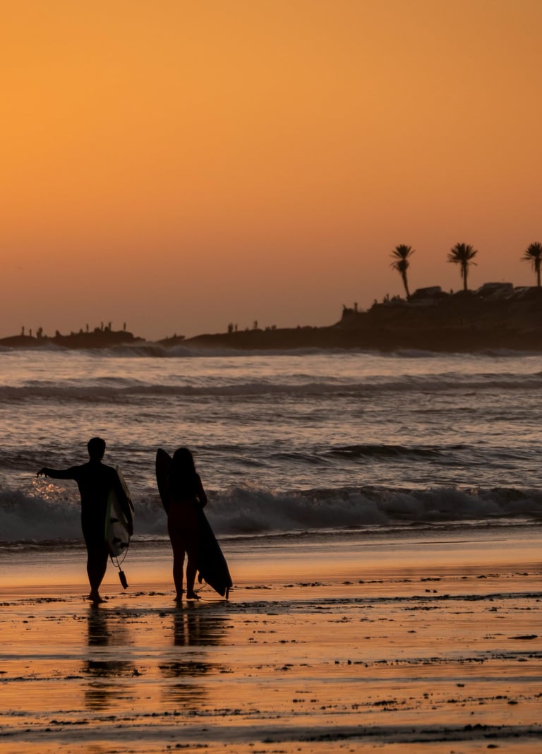 Morocco Atlantic coast journey featuring beaches, coastal towns, and cultural stops