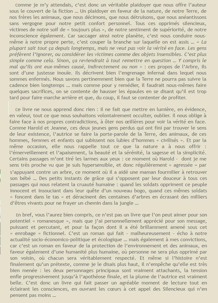 chronique livre les silencieux n'en pensent pas moins les mots étaient livres part 2 azelma sigaux
