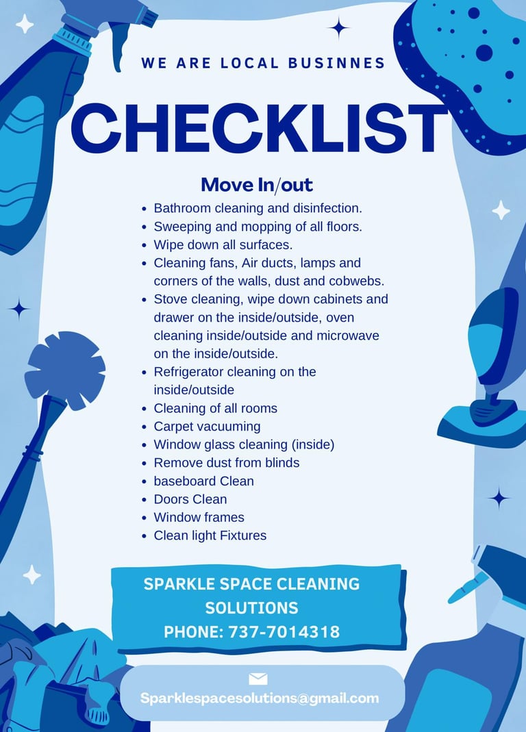 Move In/Out Cleaning Services in Austin Tx and Surrounding Areas