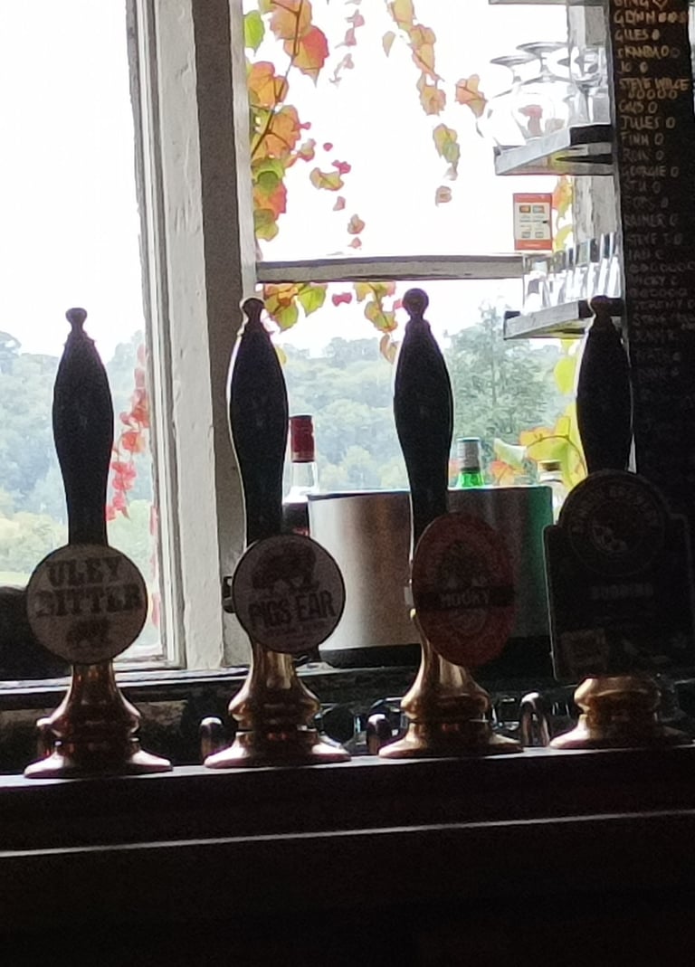 Beer engines at The Woolpack Inn