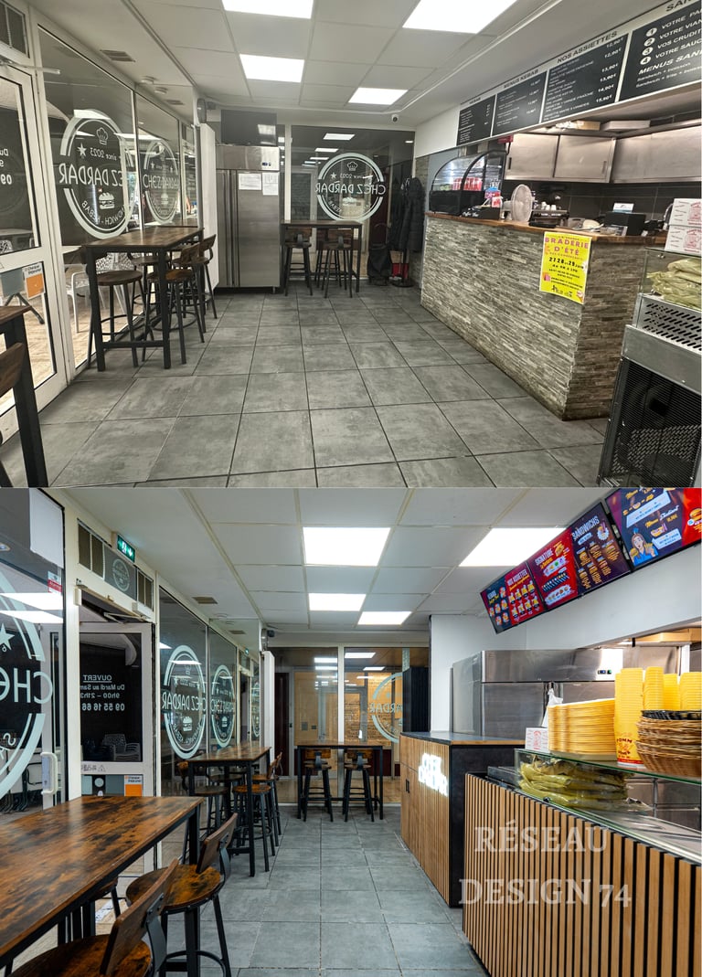 Architecte pour rénover un snack restaurant Saint Julien en genevois