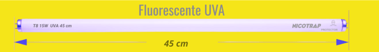 fluorescente uva de 45 cm 