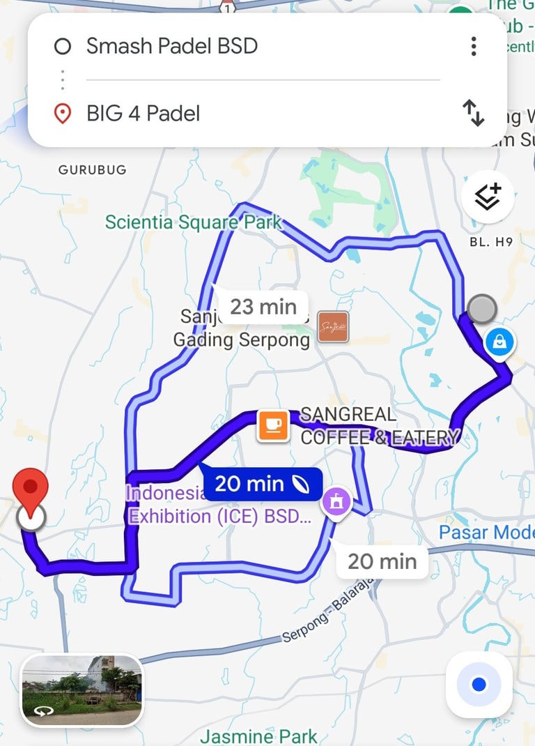 Smash Padel BSD dekat Big 4 Padel