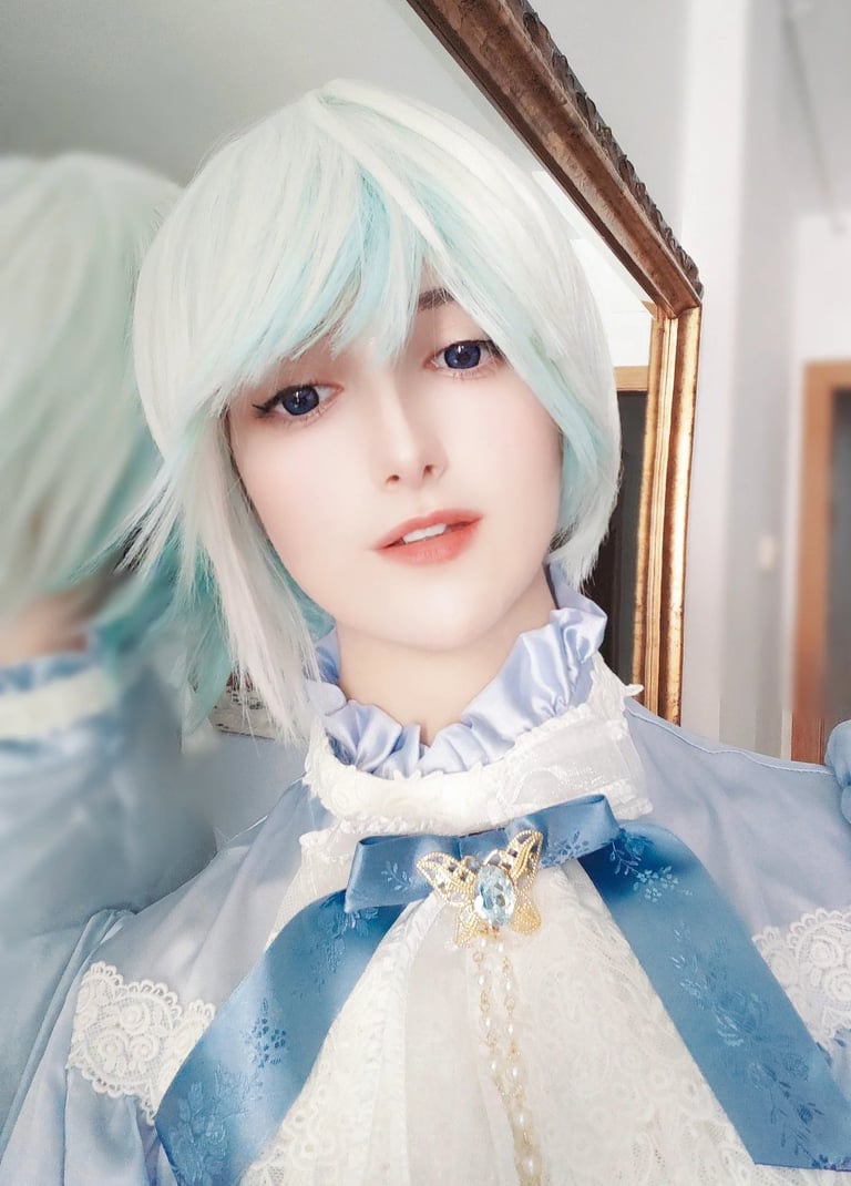 Artist behind Kamiya, self-portrait