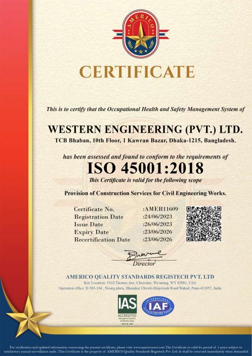 ISO certificate of Western Engineering