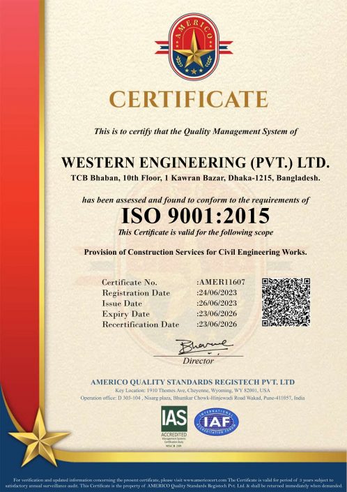 ISO certificate of Western Engineering