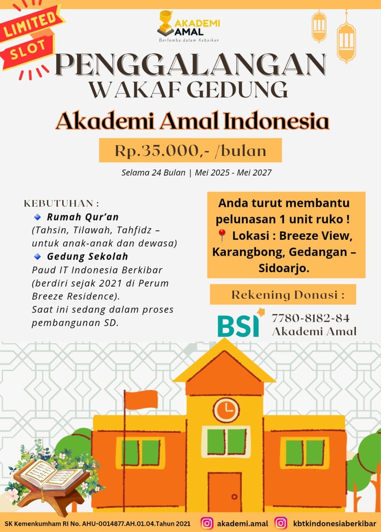 Wakaf Gedung Akademi Amal