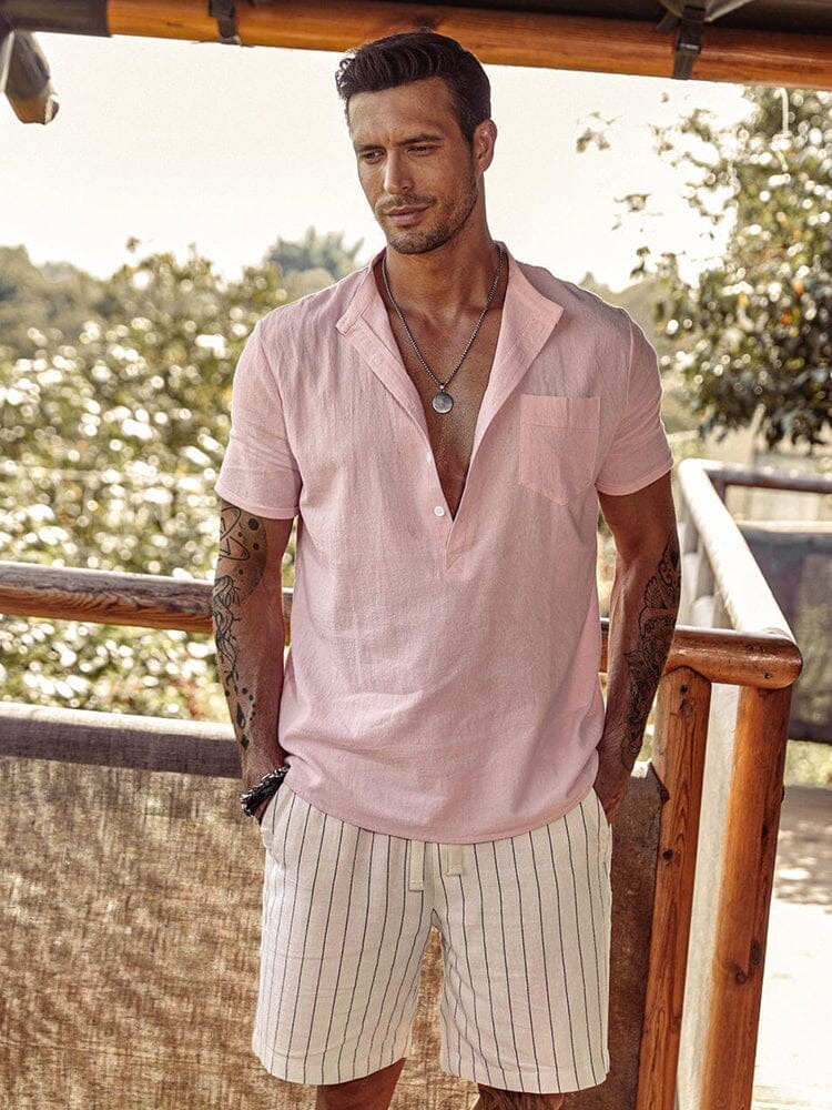 Pink Beach Style Shirt