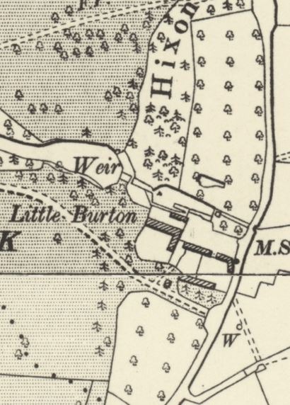 Archive map of Little Burton in Dorset, the location for our farm and all of our Orchard Eggs