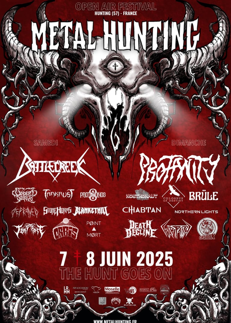 a poster for a metal metal  festival 2025