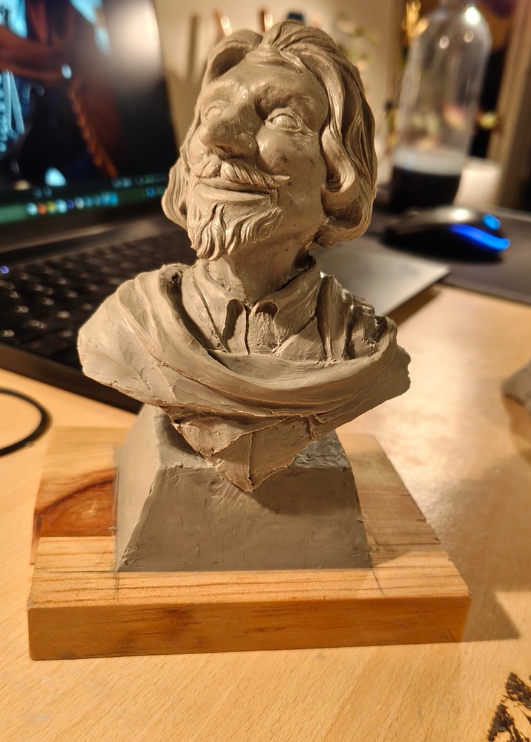 Modelage visage cirano de bergerac Thiriat Aubin