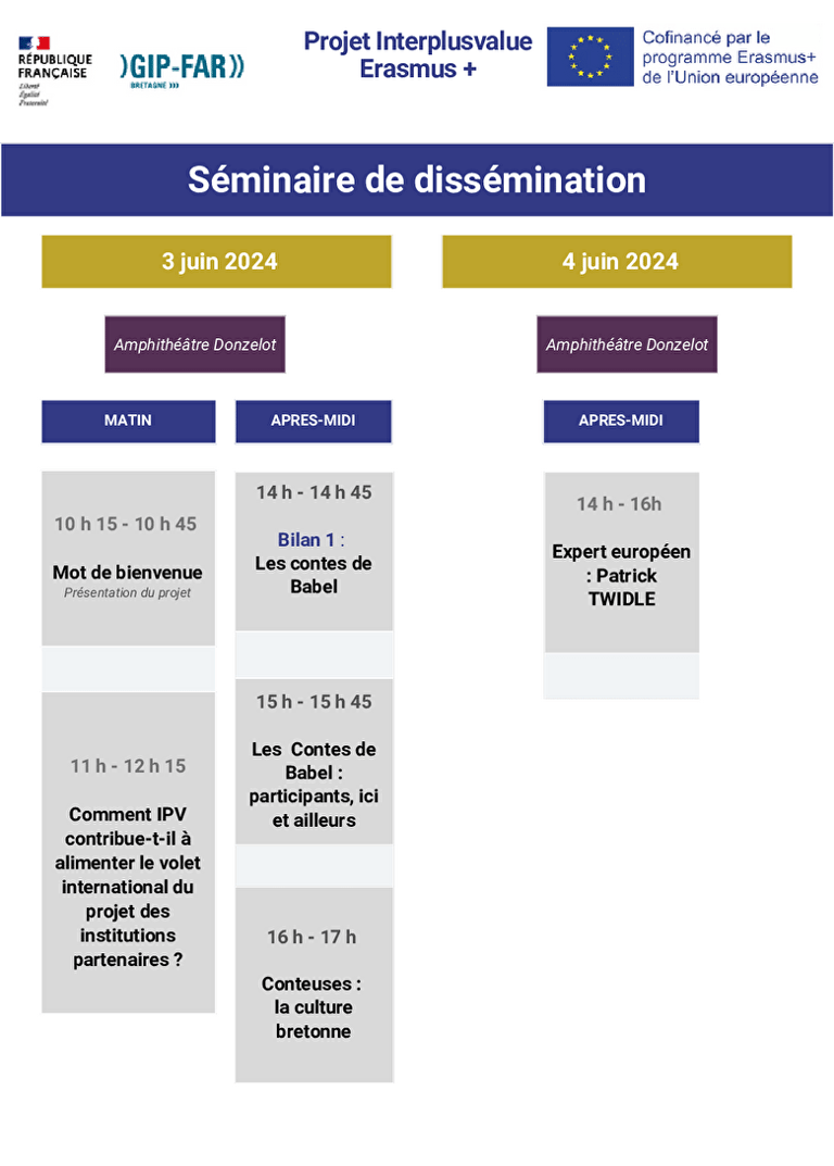 programme of the event